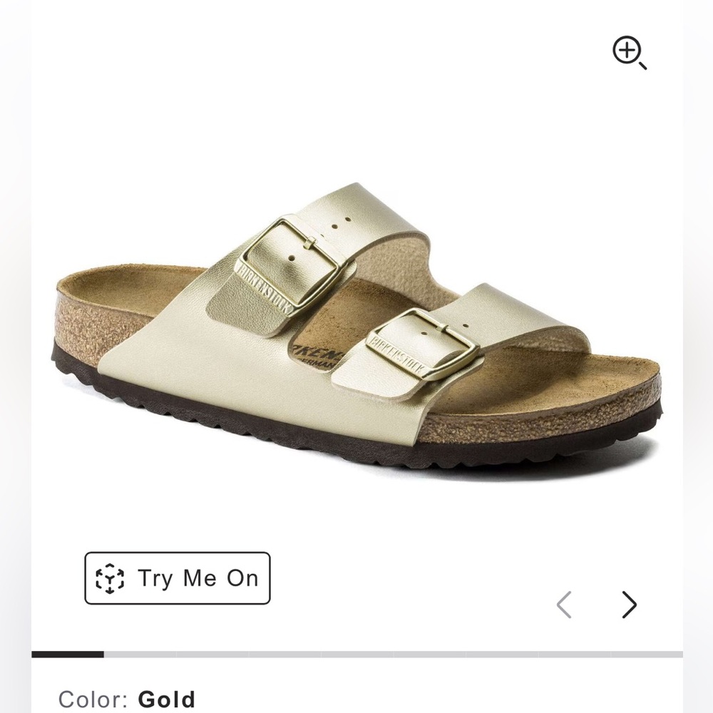 Birkenstock Arizona Birko-Flor in gold , 8